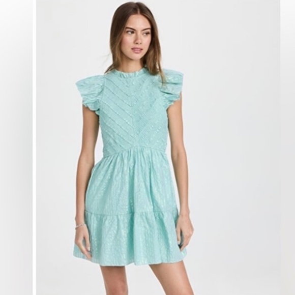 NEW SAYLOR Carraway Dress Aqua NWOT Size S - Picture 11 of 12